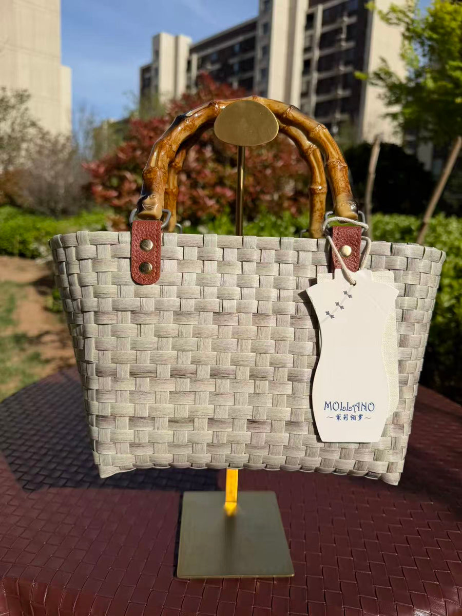 New Woven Single-Shoulder Tote Bag