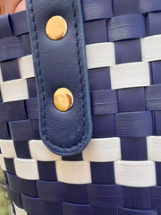 Tall Woven Shoulder Tote Bag (Multi-color)